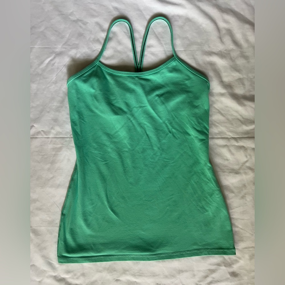 Lululemon Power Y Tank/Aqua “Bali Breeze”/size 8
